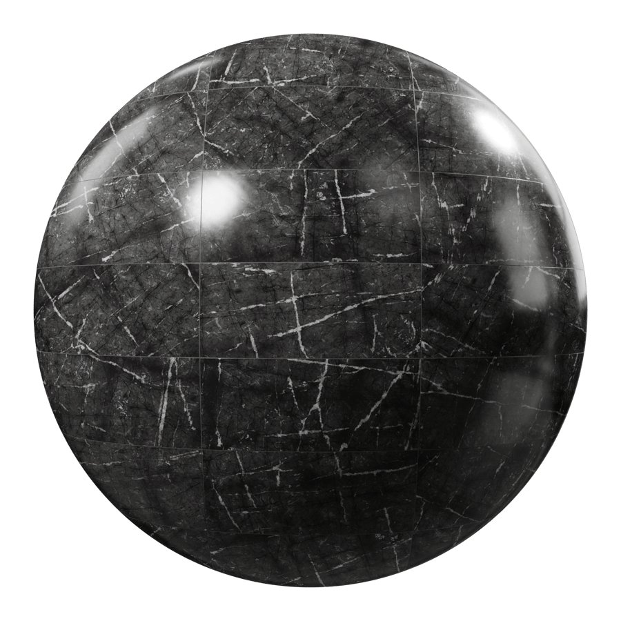 Rechthoekige Marmeren Matte Tegelstructuur, Obsidiaanader