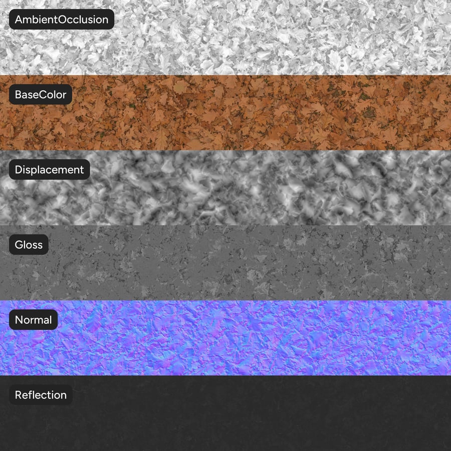 Getrocknete Blätter Textur