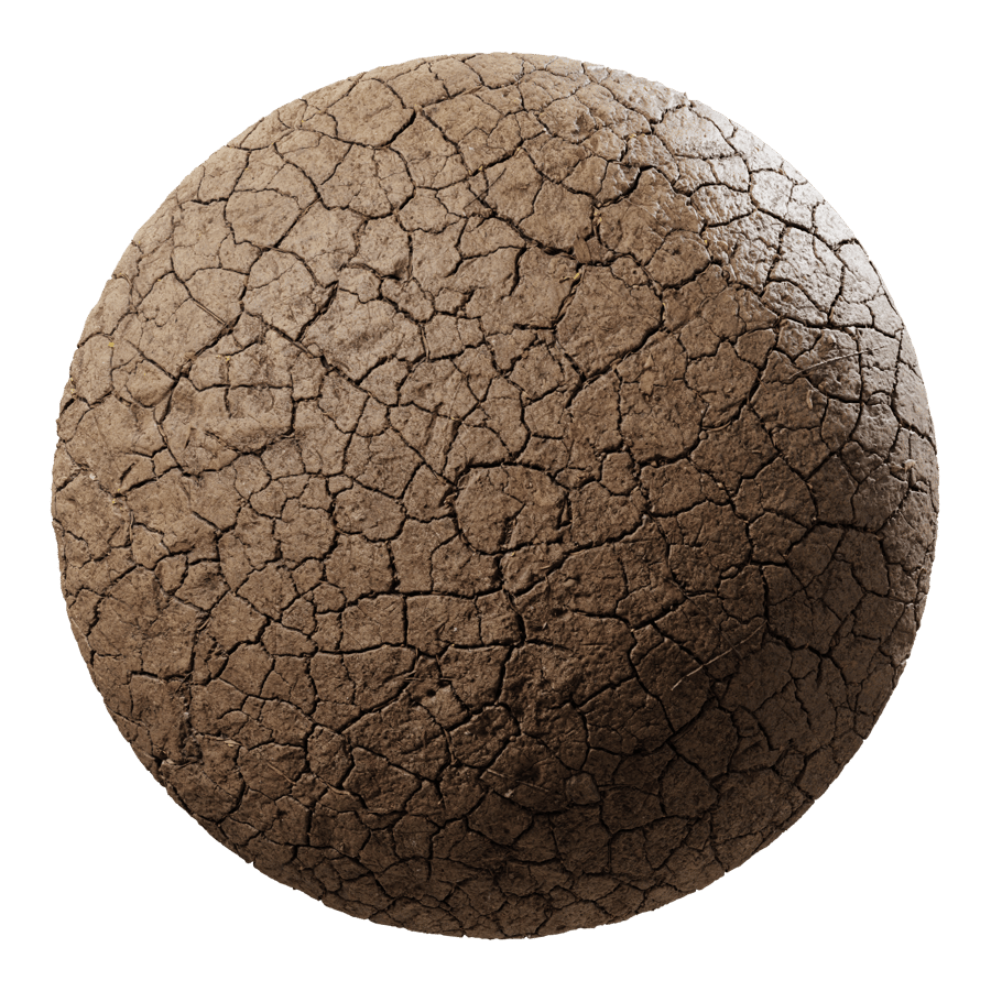 Dark Dry Cracked Mud Texture, Sepia