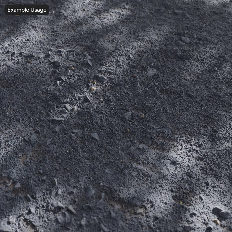 Scattered Jagged Rocks Texture, Dark Grey