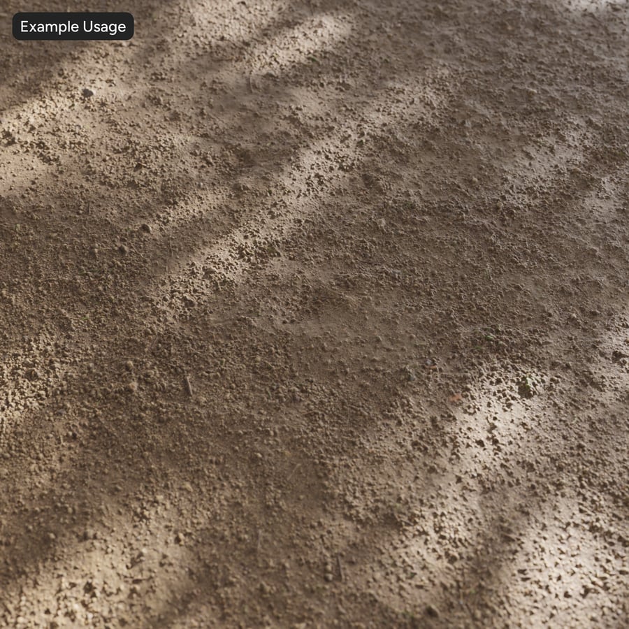 Scattered Pebbles on Dirt Texture