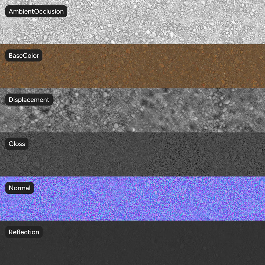 Mixed Rocks Texture