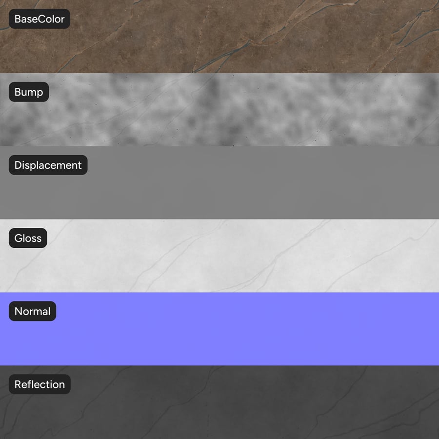 Matte Marble Stone Texture, Choklad