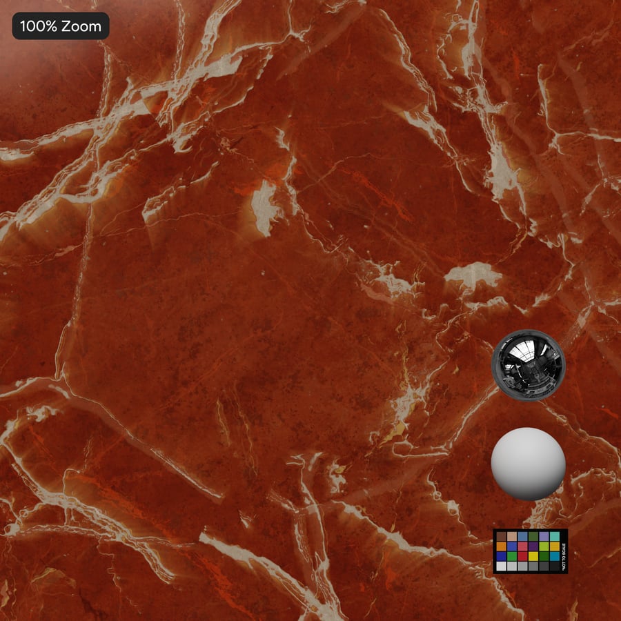 Matte Marble Stone Texture, Red Orange