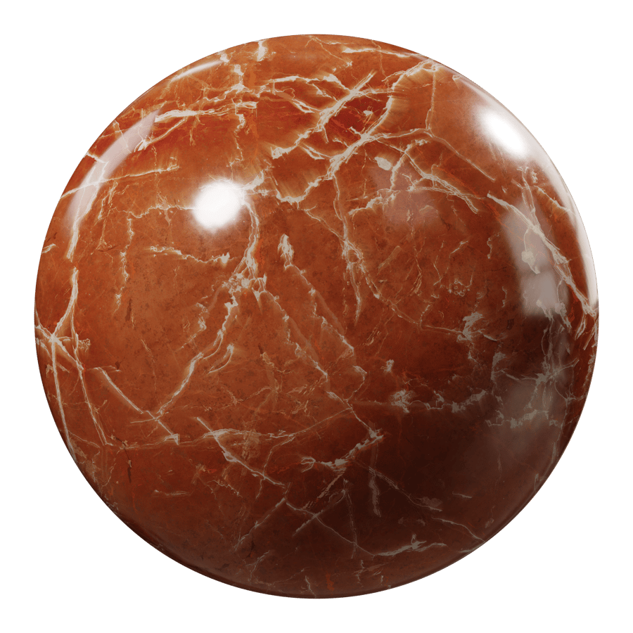 Matte Marble Stone Texture, Red Orange