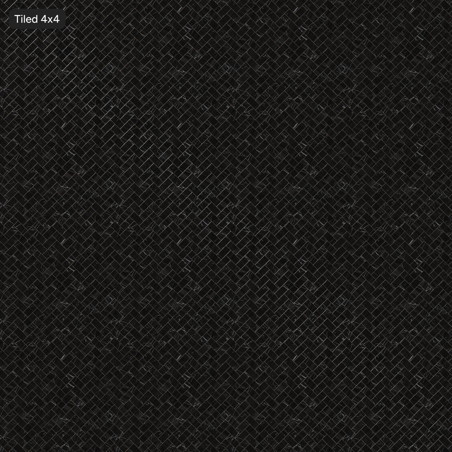 Herringbone Marble Matte Tile Texture, Cosmic Black
