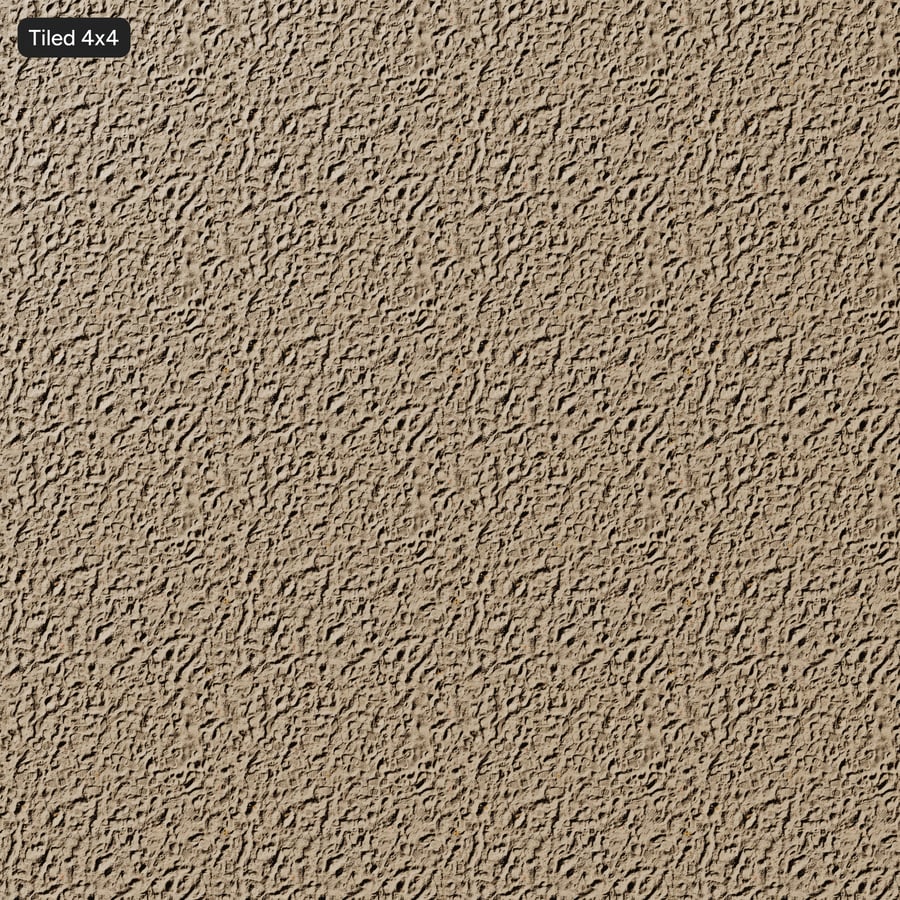 Footprints and Pebbles on Sand Texture
