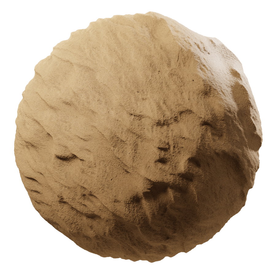 Windblown Rippled Sand Texture, Orange