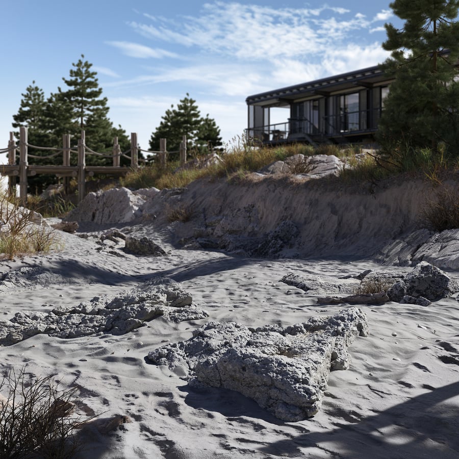 Small Arrowhead Beach Rock Model