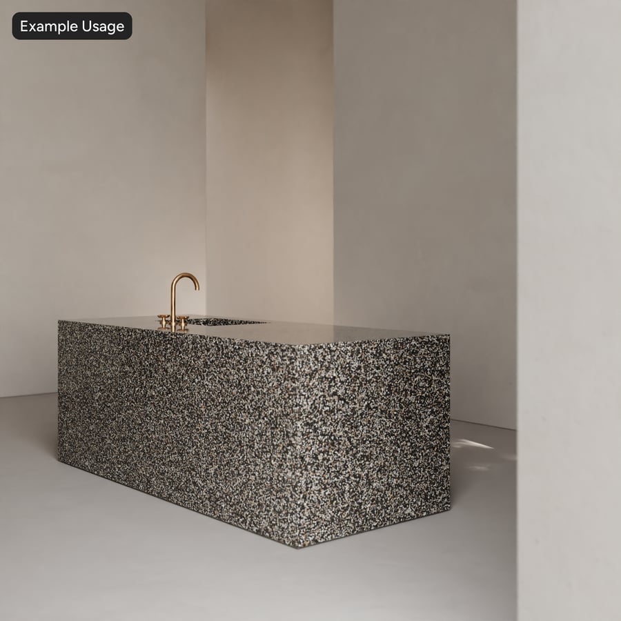 Leštěná deska Standard Terrazzo Texture, šedá