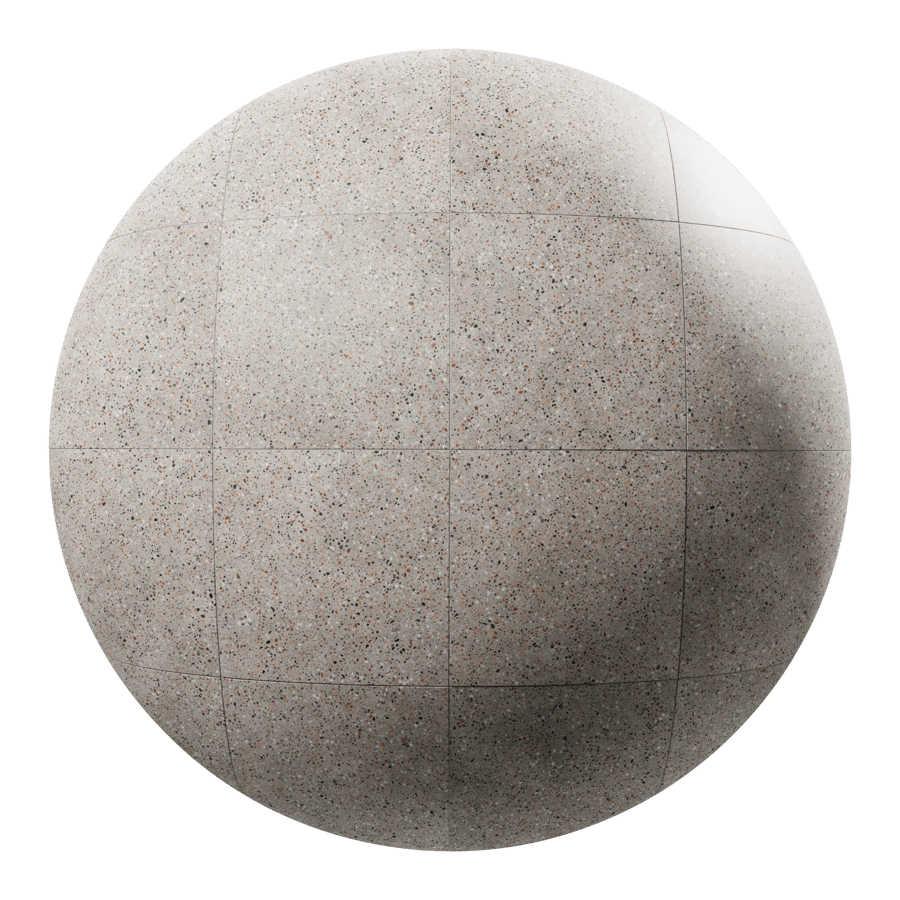 Square Terrazzo Matte Tile Texture, Frosted Beige