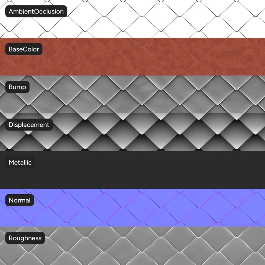 Textura da telha Diamond Roof Shingle, cinzento