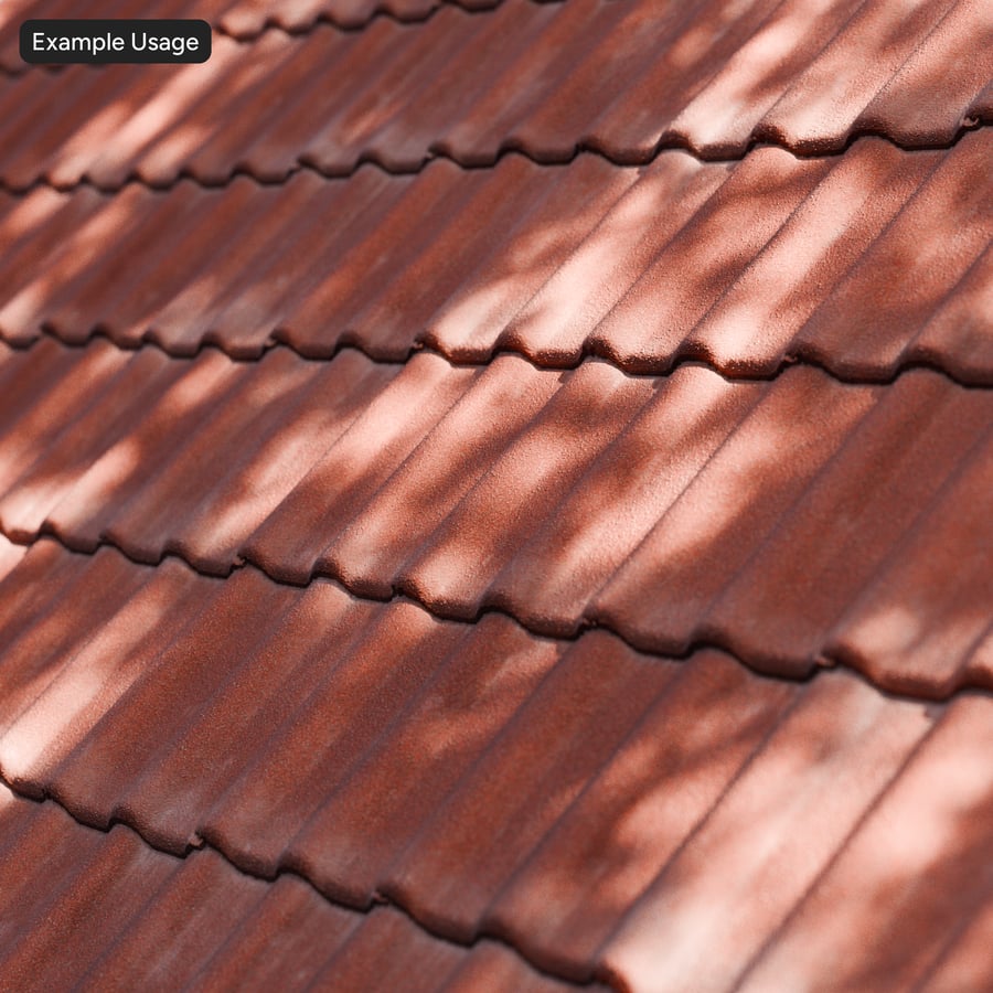 Weathered Swiss Concrete Roof Tiles Texture, Πορτοκαλί