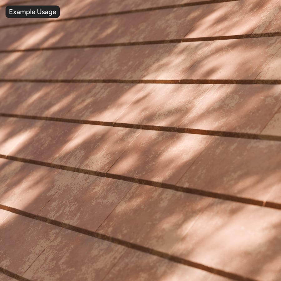 Tegole in ceramica con effetto atmosferico, arancione