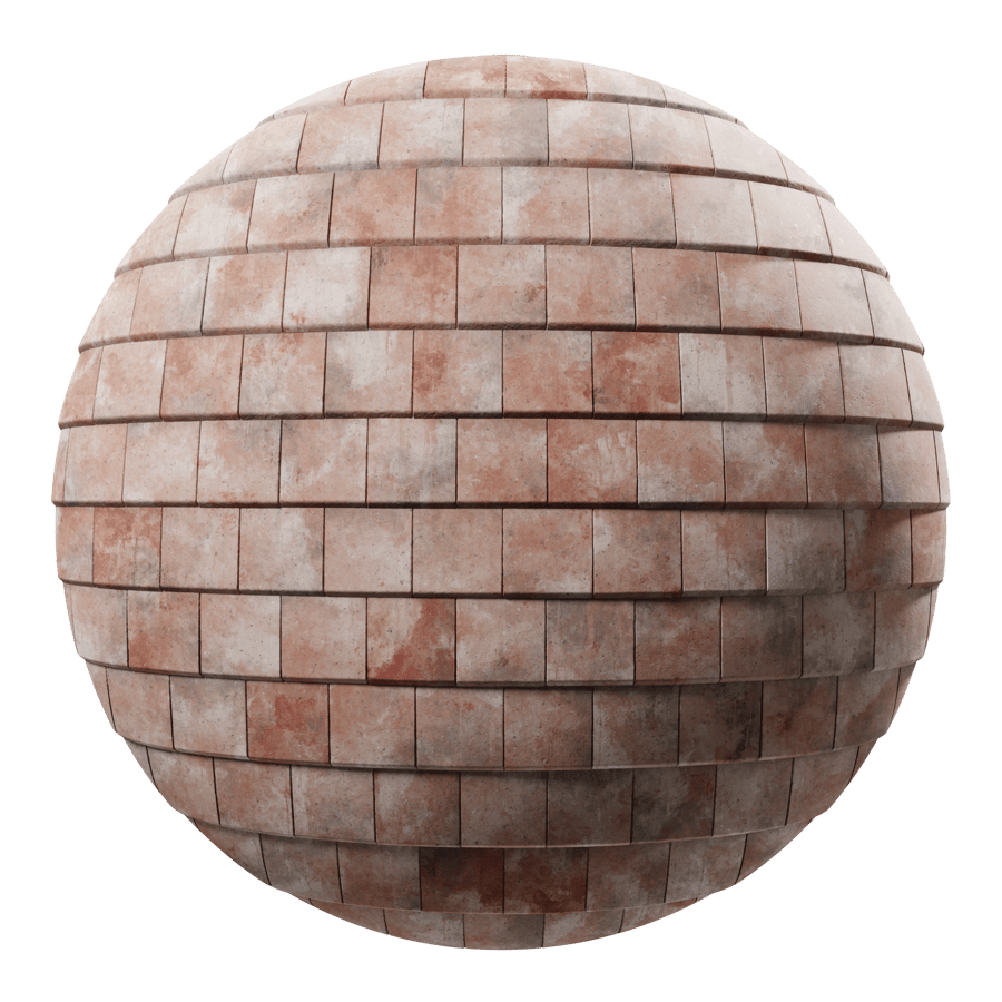 Weathered Ceramic Roof Tiles Texture