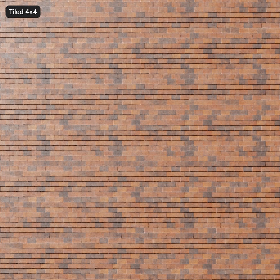 Clay Roof Tiles Texture, Orange & Gray