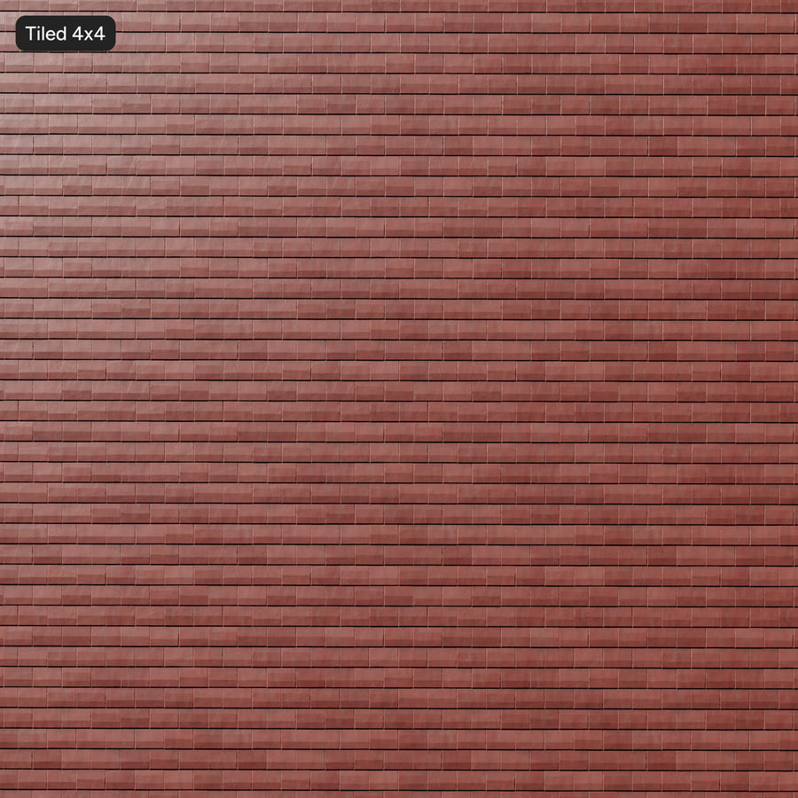 Dull Clay Takpannor Textur, Röd