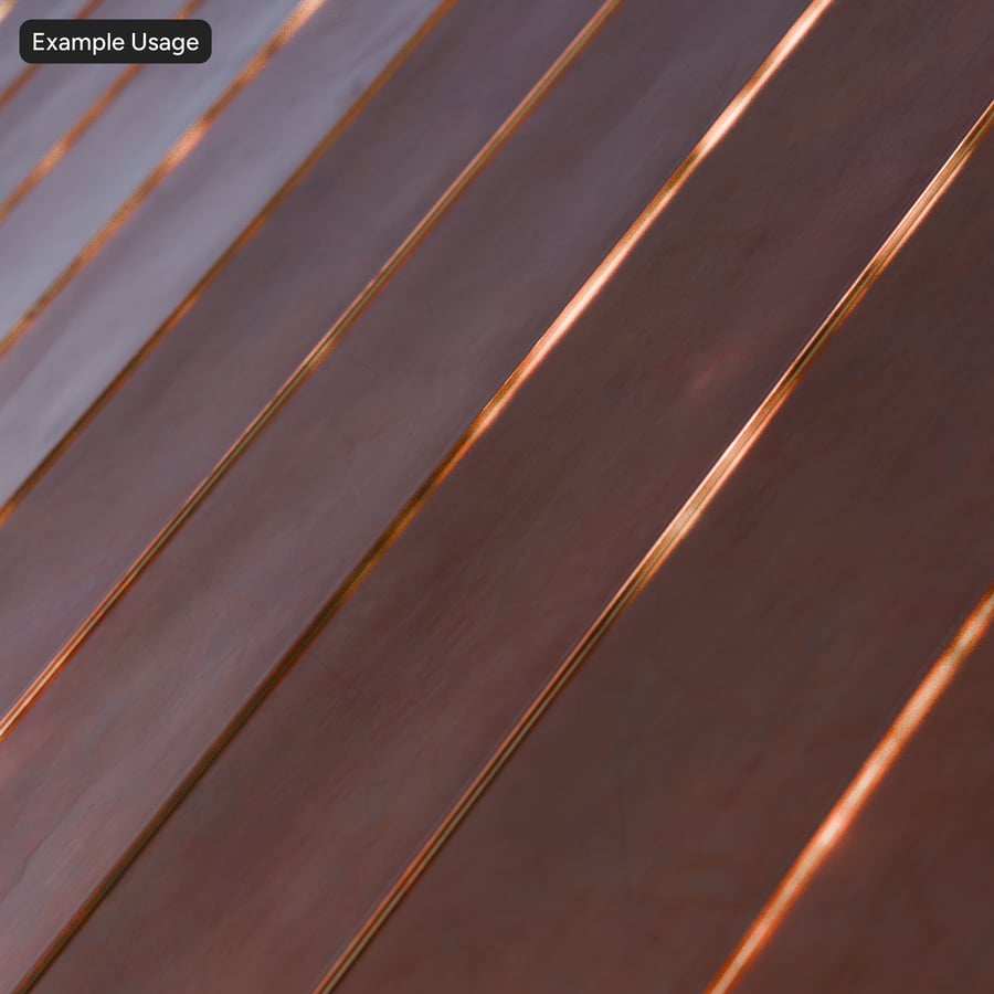 Long Vertical Copper Roof Tiles Texture