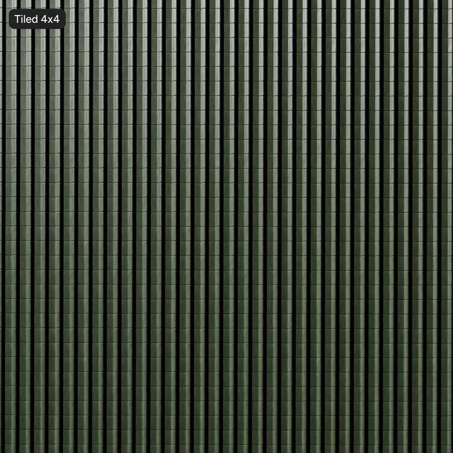 Steel Roof Tiles Texture, Green