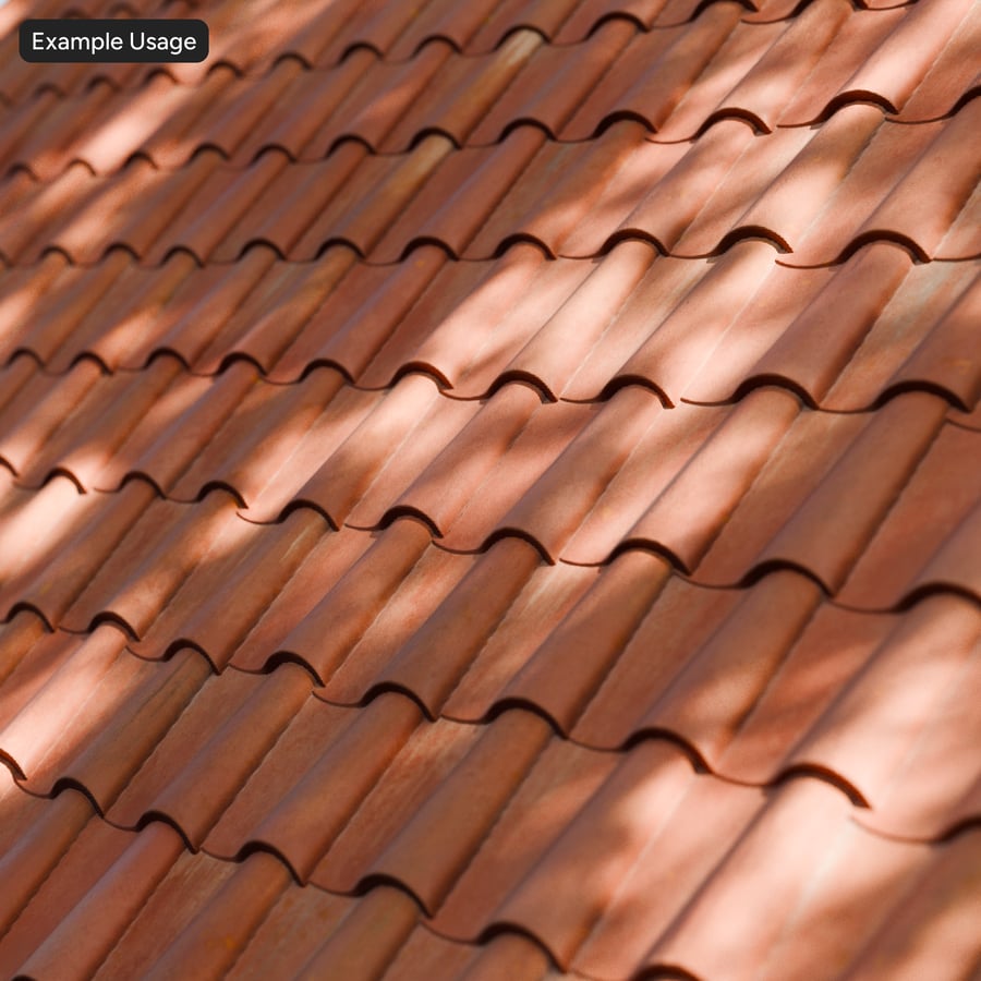 Telhas de terracota suíça Texture, marrom