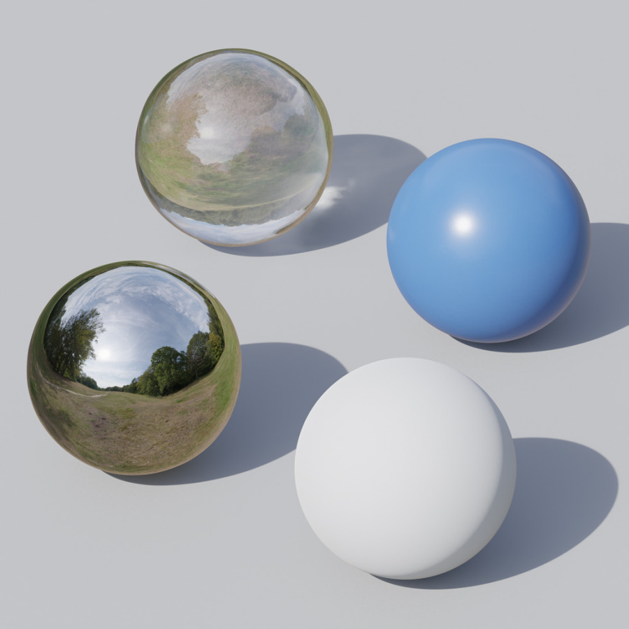 에핑 포레스트 필드 흐린 날 야외 HDRI