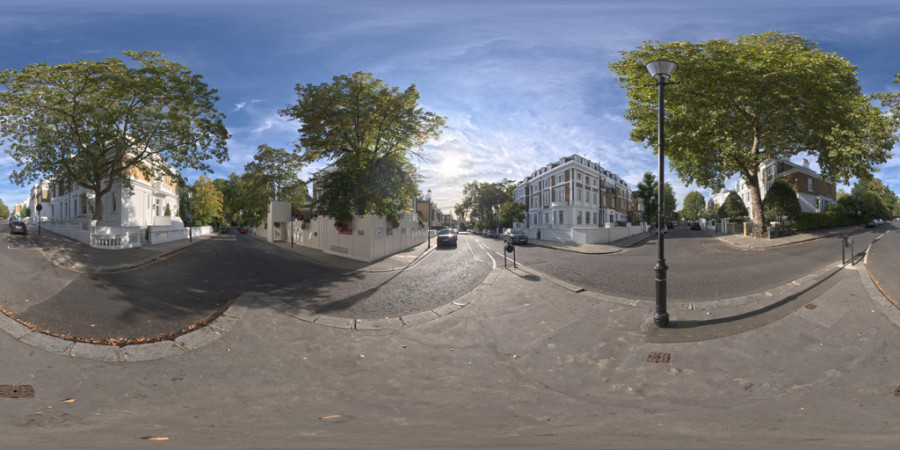 HDRI-карта «Пасмурный день в Ноттинг-Хилле»