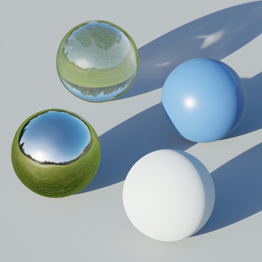 HDRI de campo de fútbol en día despejado