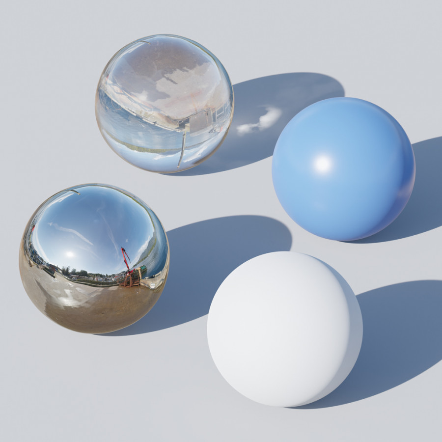 HDRI ngoại cảnh ngày trời quang tại bãi biển Tofino