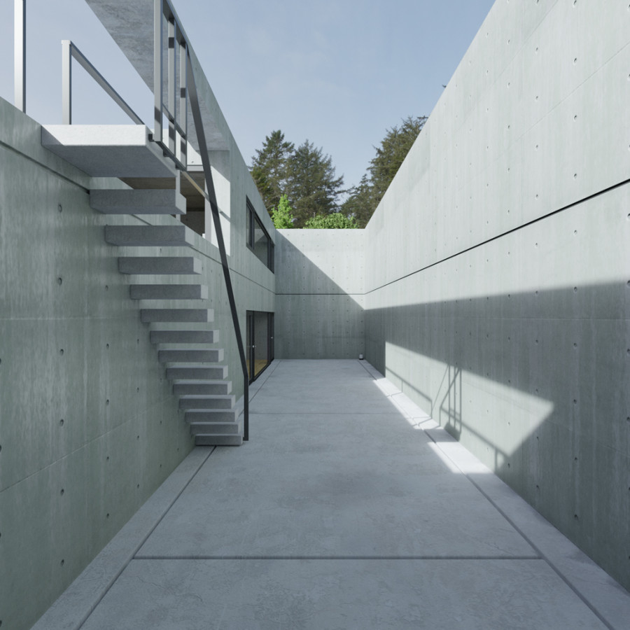 HDRI ngoại cảnh bãi biển Tofino ngày nhiều mây