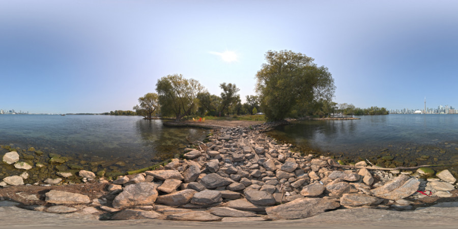 Toronto Centre Island Beach Hazy Day Outdoor HDRI