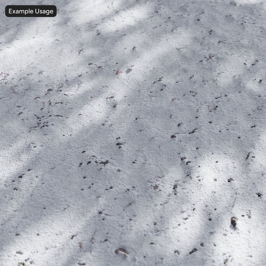 Textura sněhu na trávě