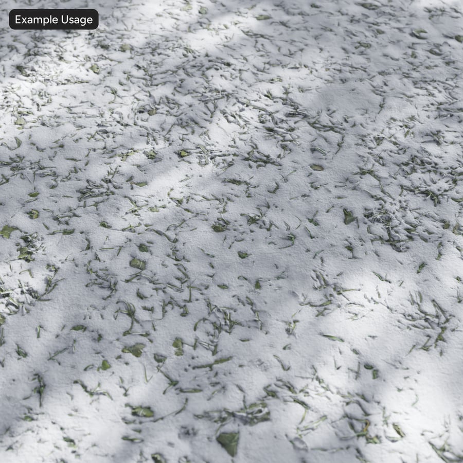 Textura de neve na grama