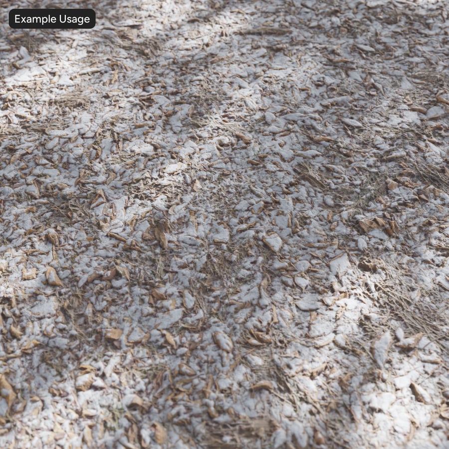 Patchy Snow on Dirt Texture
