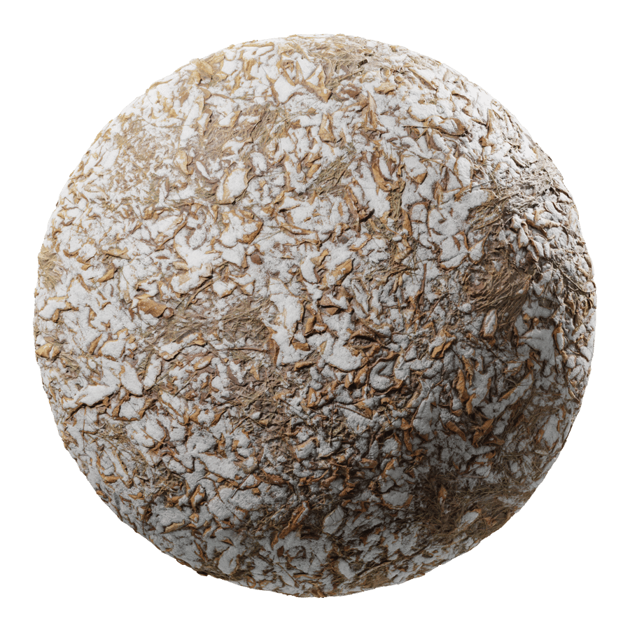 Patchy Snow on Dirt Texture