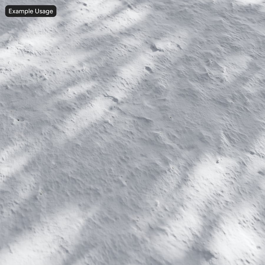 Texture de neige fraîche ondulée