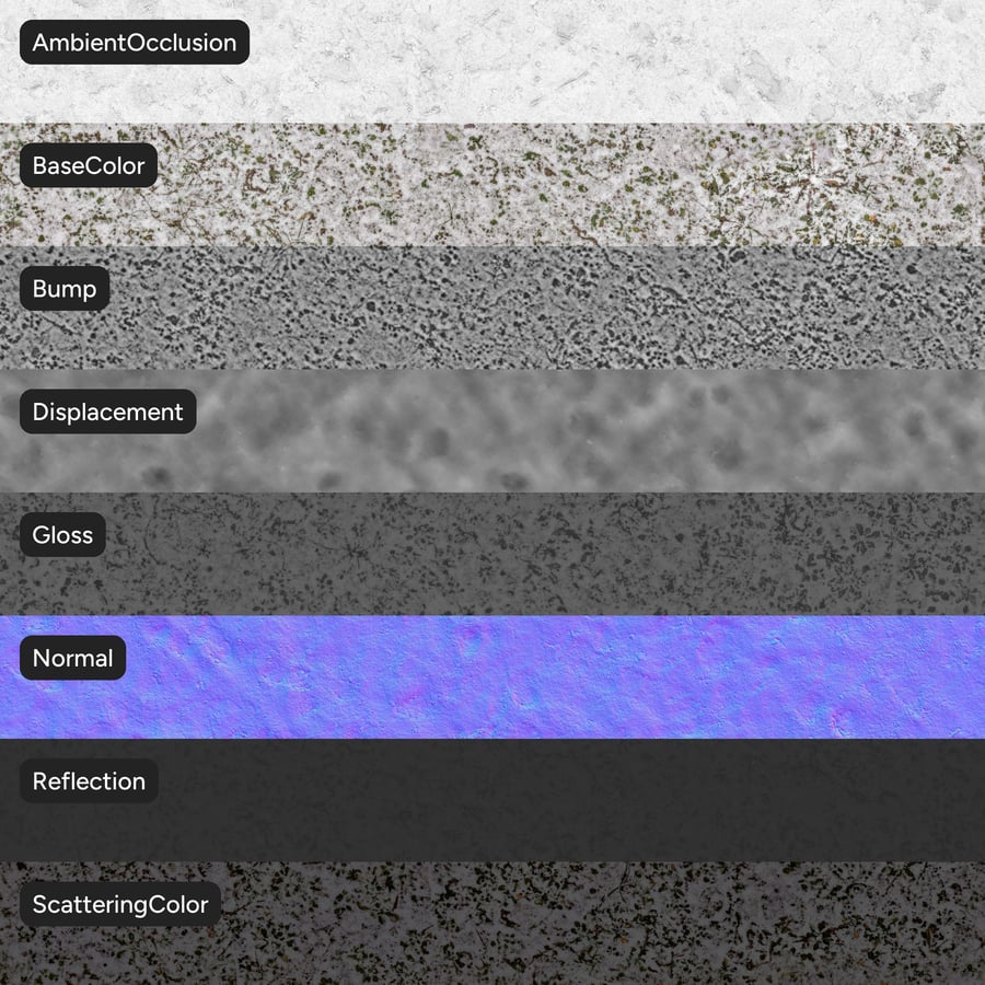 Snö på gräs Textur
