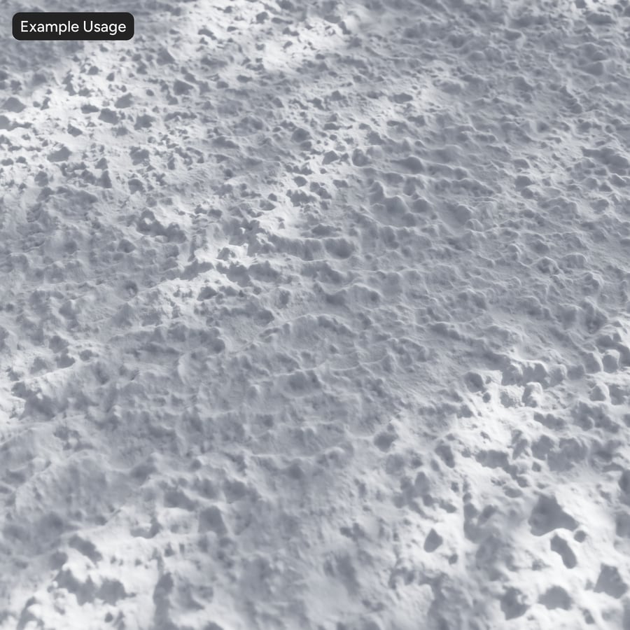 雪地纹理上的浅色脚印