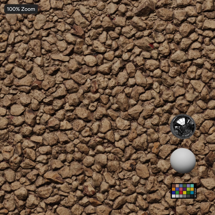 Compacted Small Rocks Texture, Mocha