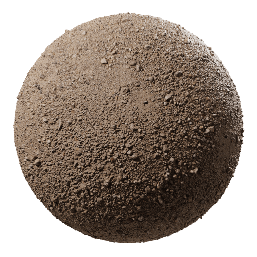 Scattered Small Pebbles on Dirt Texture