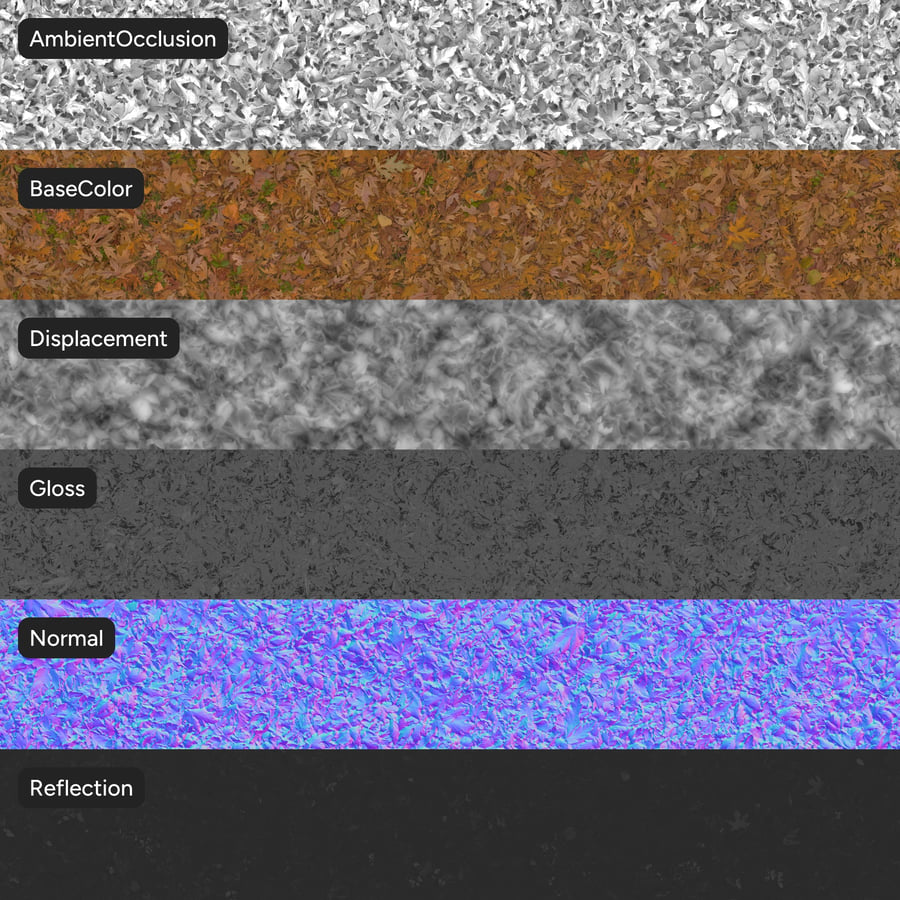 Tote Blätter Textur