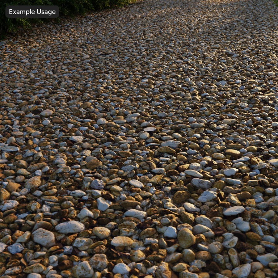 Mixed Colored Gravel Texture