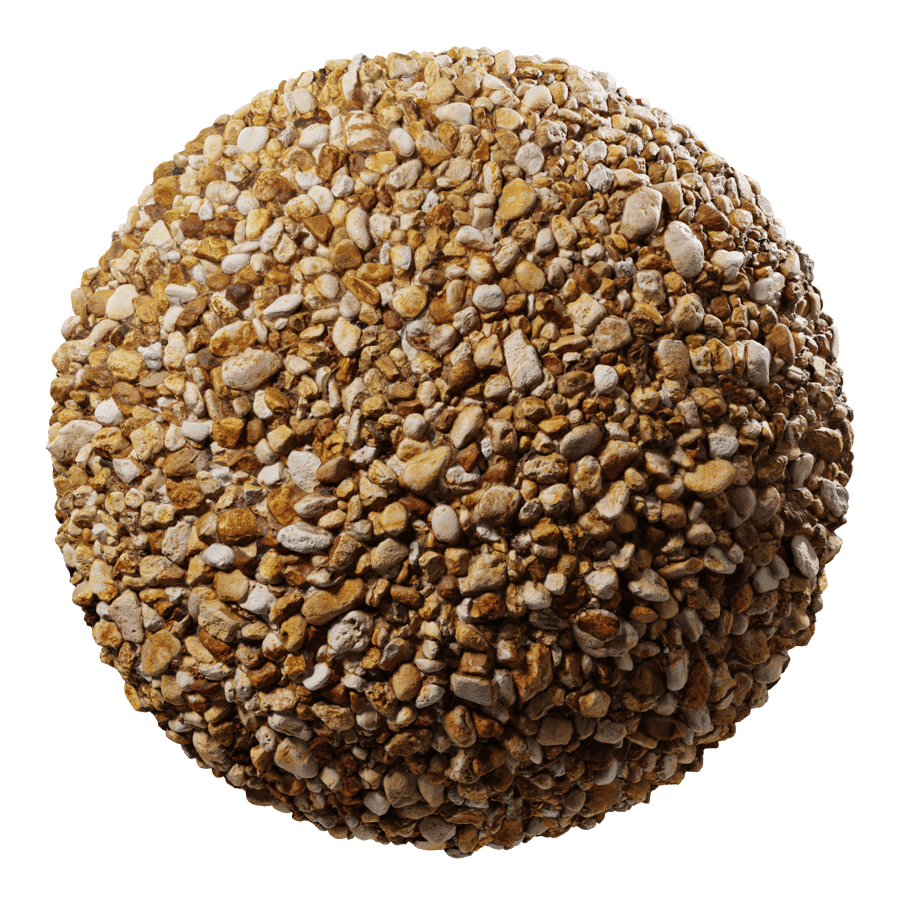 Mixed Colored Gravel Texture