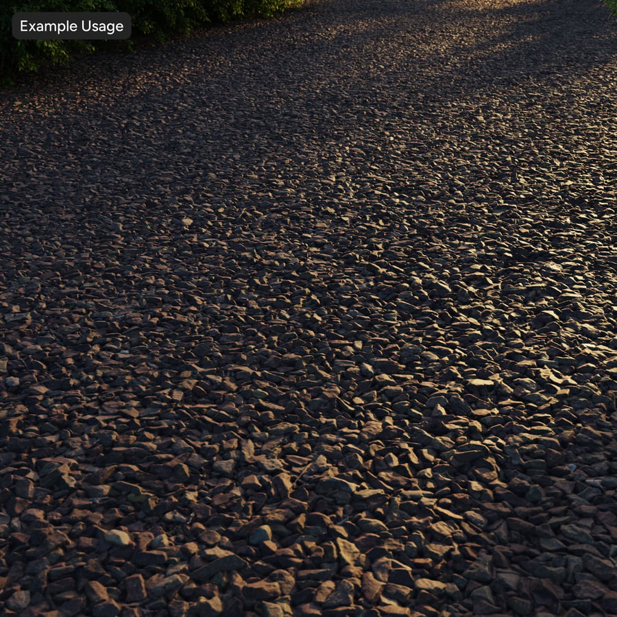 Medium Jagged Gravel Texture