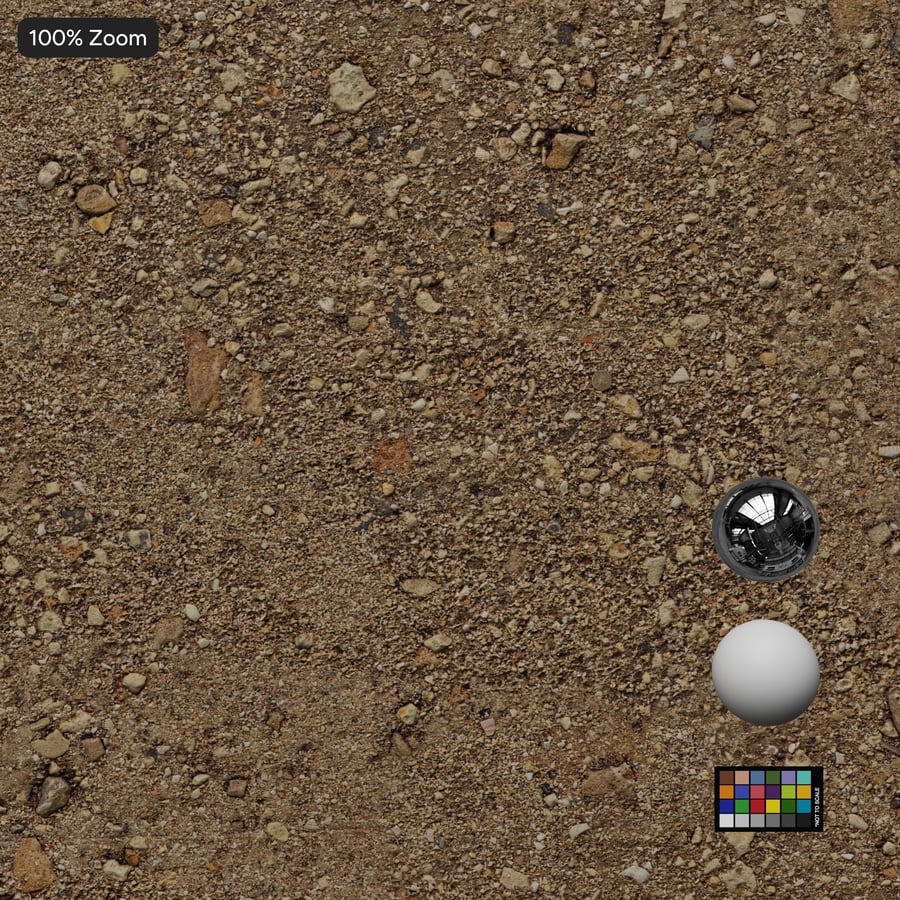 Small Mixed Rocks on Dirt Texture