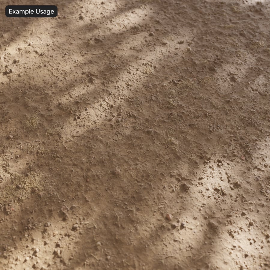 Patchy Dry Grass on Dirt Texture