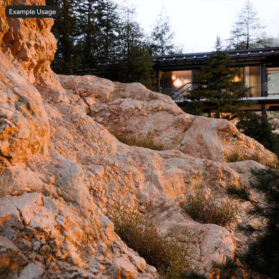 Zerklüftete Felsen Steinstruktur, Terrakotta