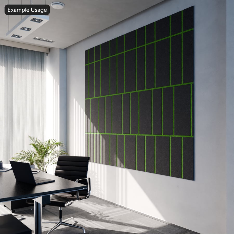 Geometric Acoustic Tile Texture, Green