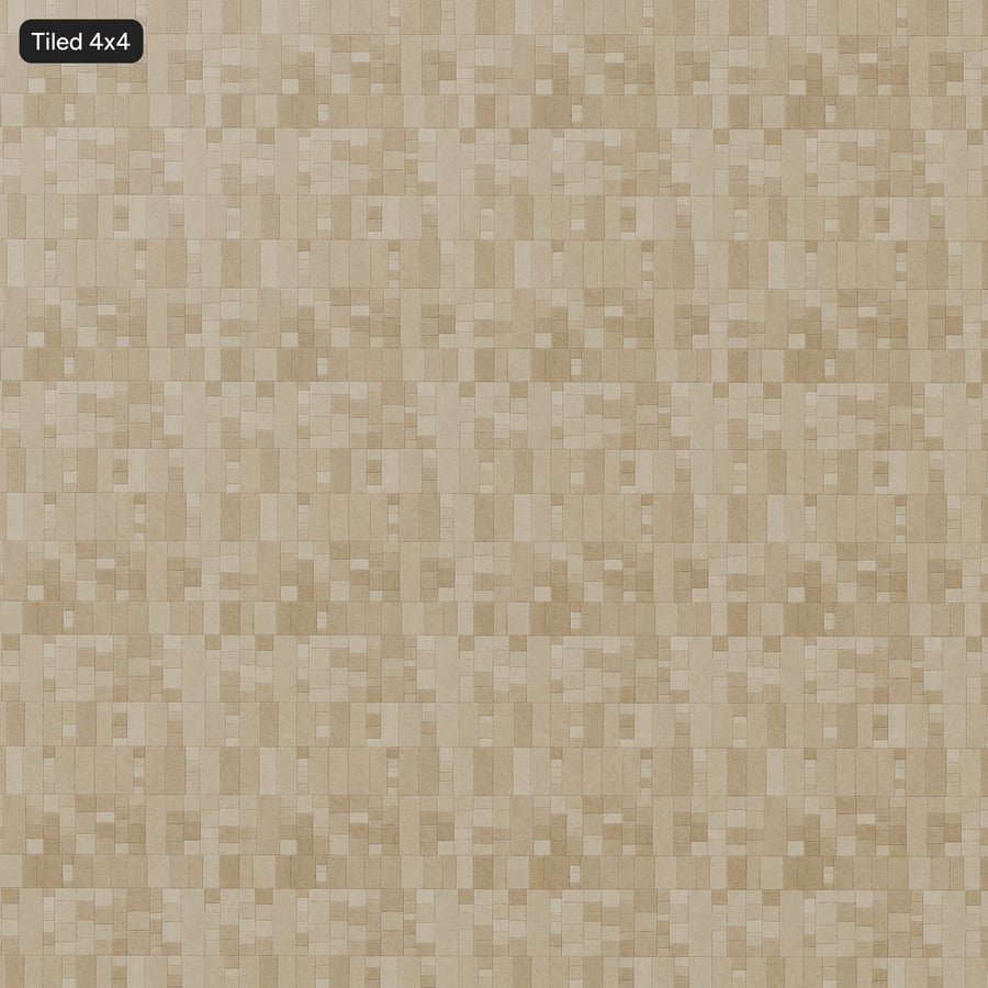 Small Geometric Rectangular Acoustic Panel Texture, Beige