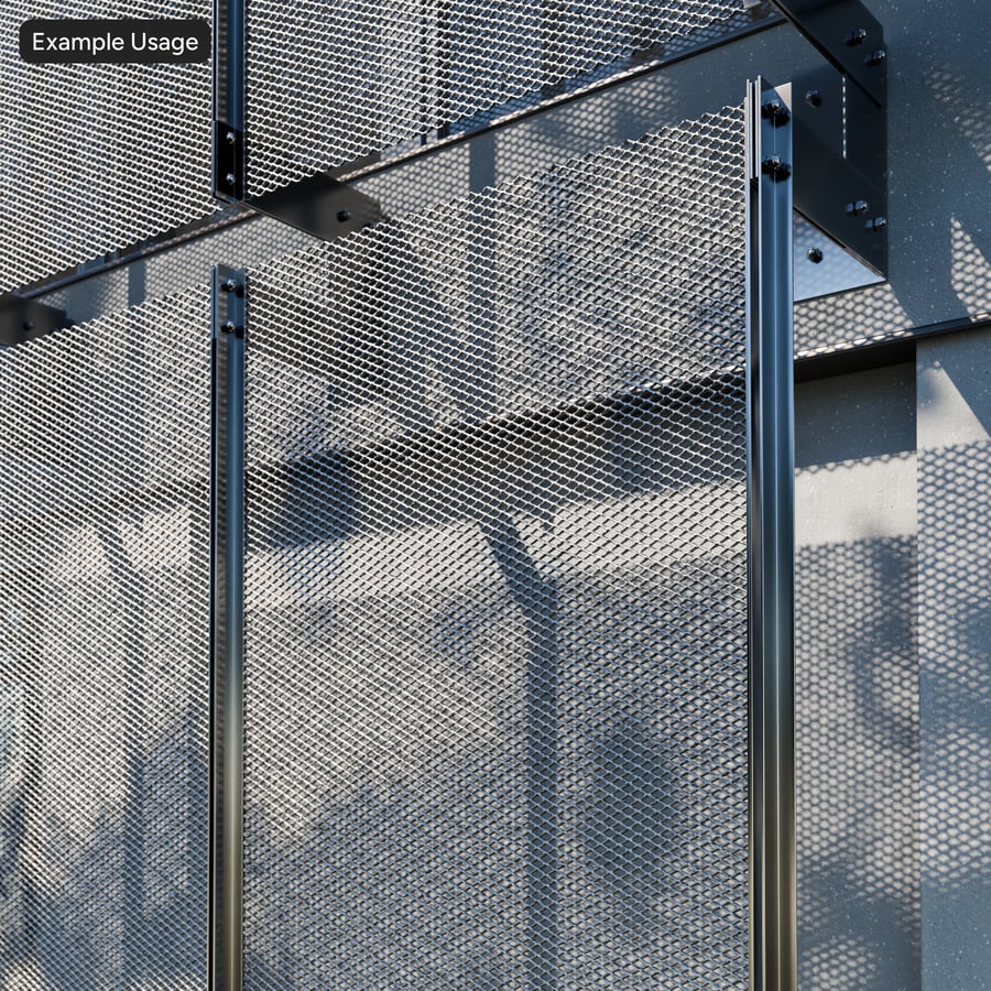 Ruitvormige Metallic Textuur