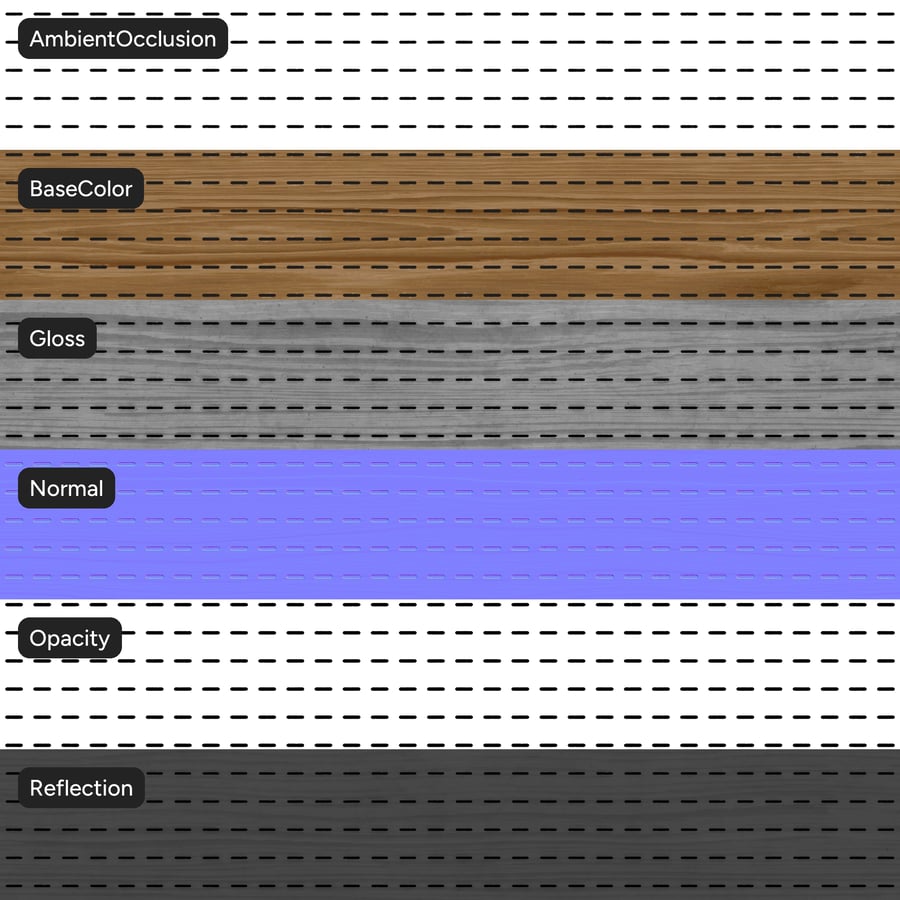 Perforated Wood Board Acoustic Tile Texture
